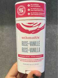 SCHMIDT'S - Déodorant naturel rose vanille