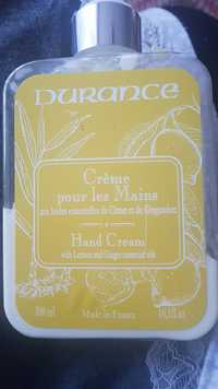 DURANCE - Crème pour les mains