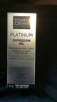 MARTIDERM - Platinum expression gel - Eye and lip contour