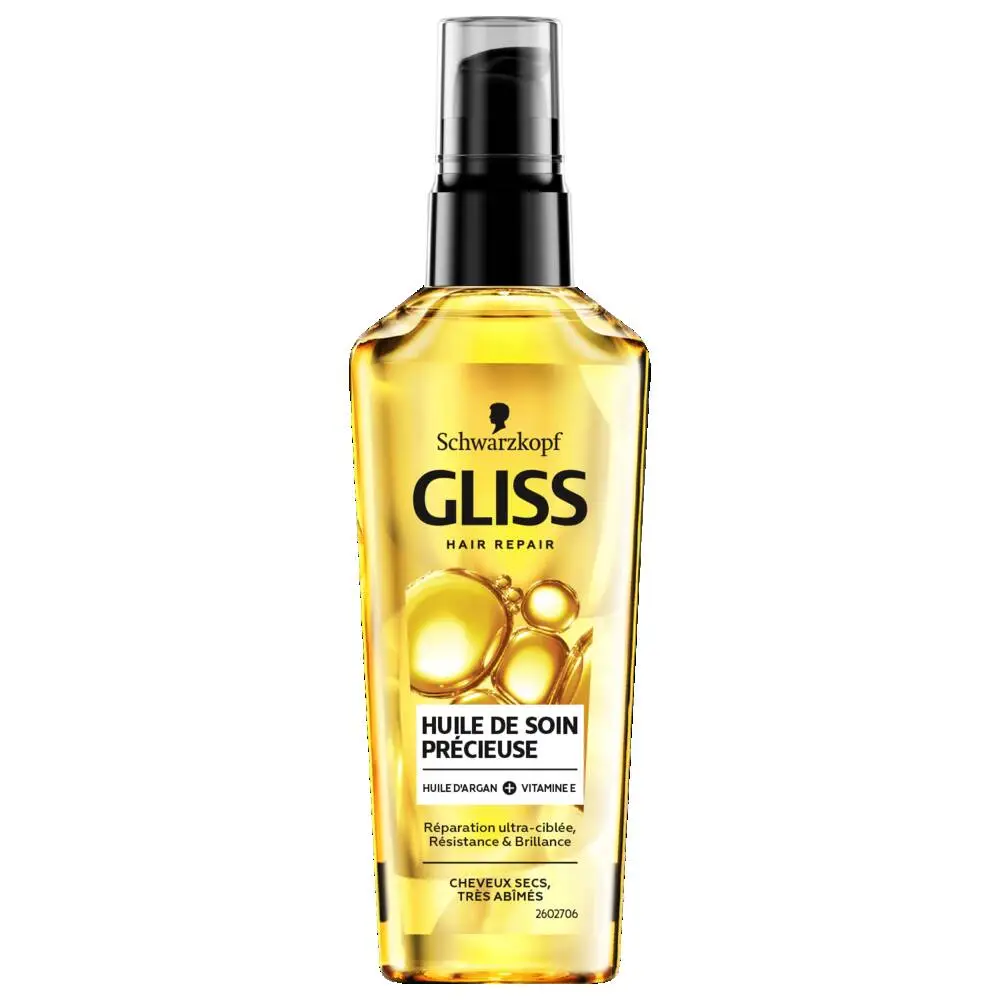 GLISS - GLISS HUILE DE SOIN PRECIEUSE POMPE 75 ML 