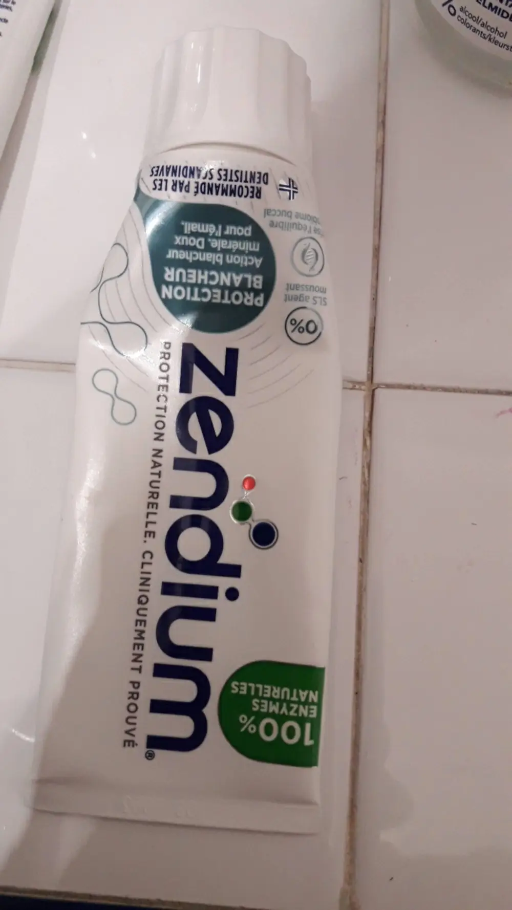 ZENDIUM - Dentifrice protection blancheur 