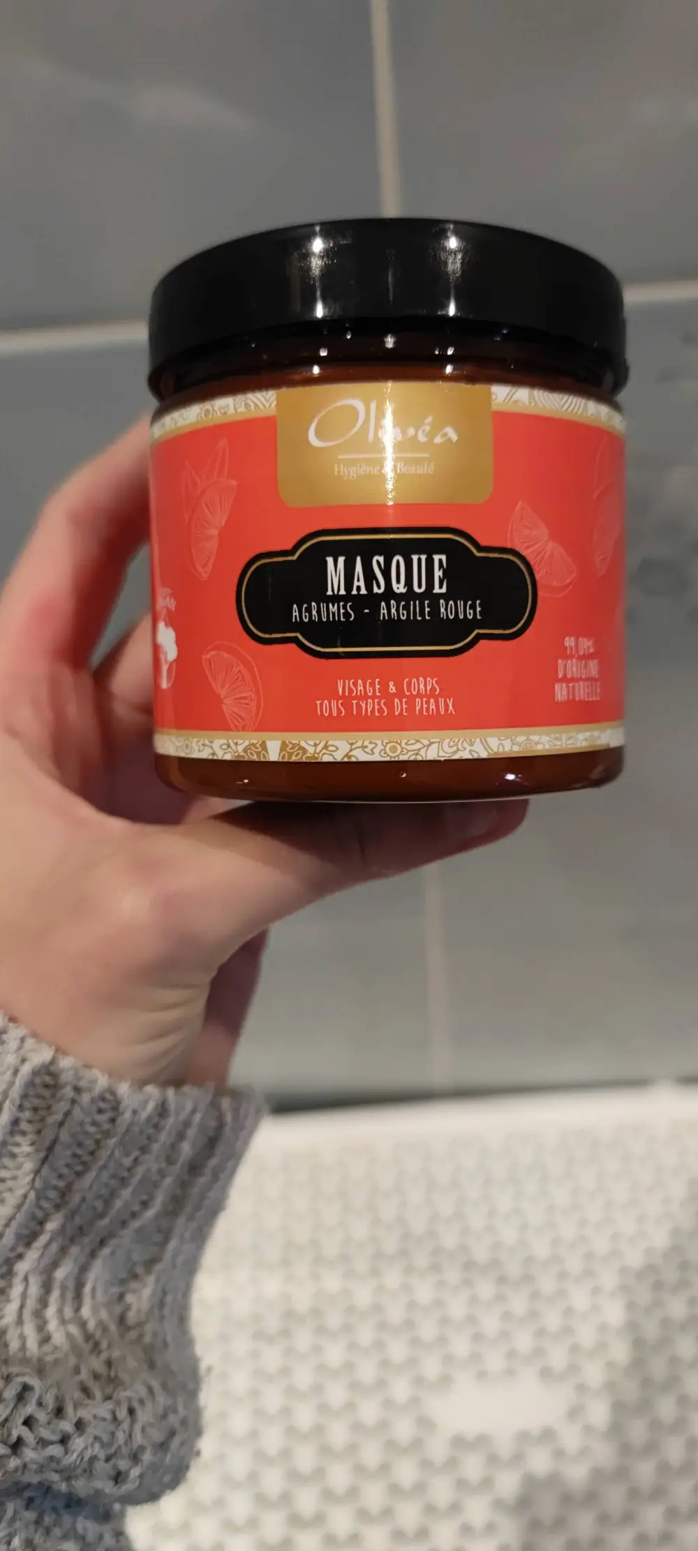 OLIVÉA - Masque - Agrumes et Argile rouge