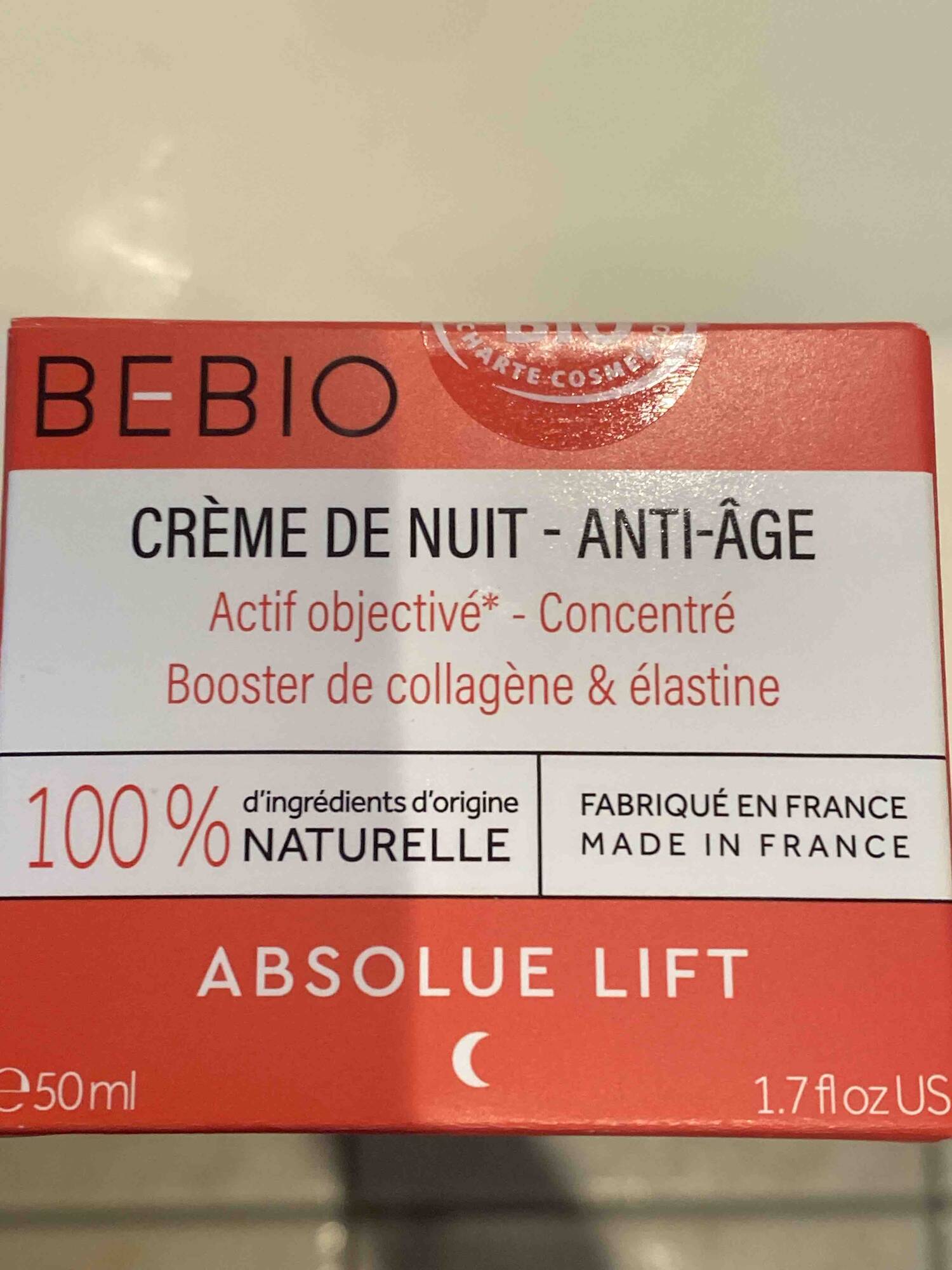 BEBIO - Crème de nuit anti-âge