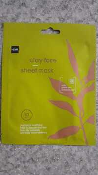 HEMA - Clay face sheet mask