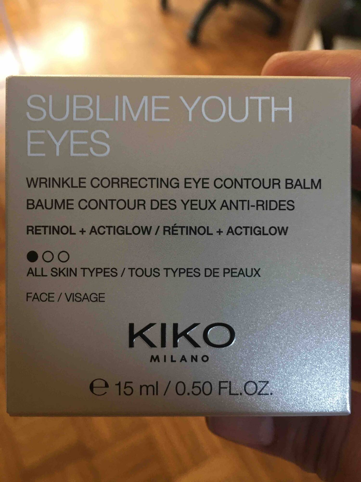 KIKO - Sublime yourth eyes - Baume contour des yeux anti-rides