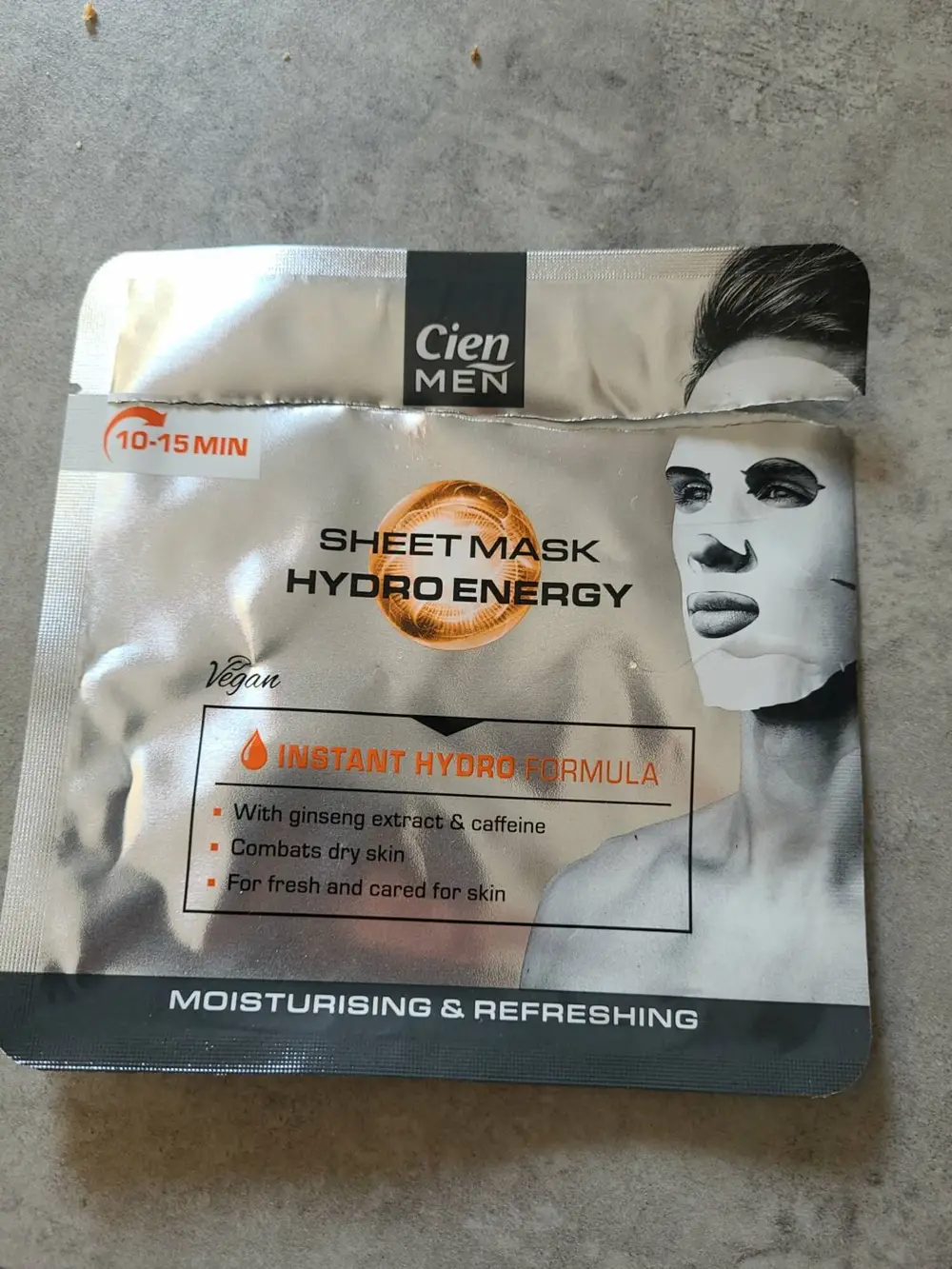 LIDL - Cien men - Sheet Mask hydro energy