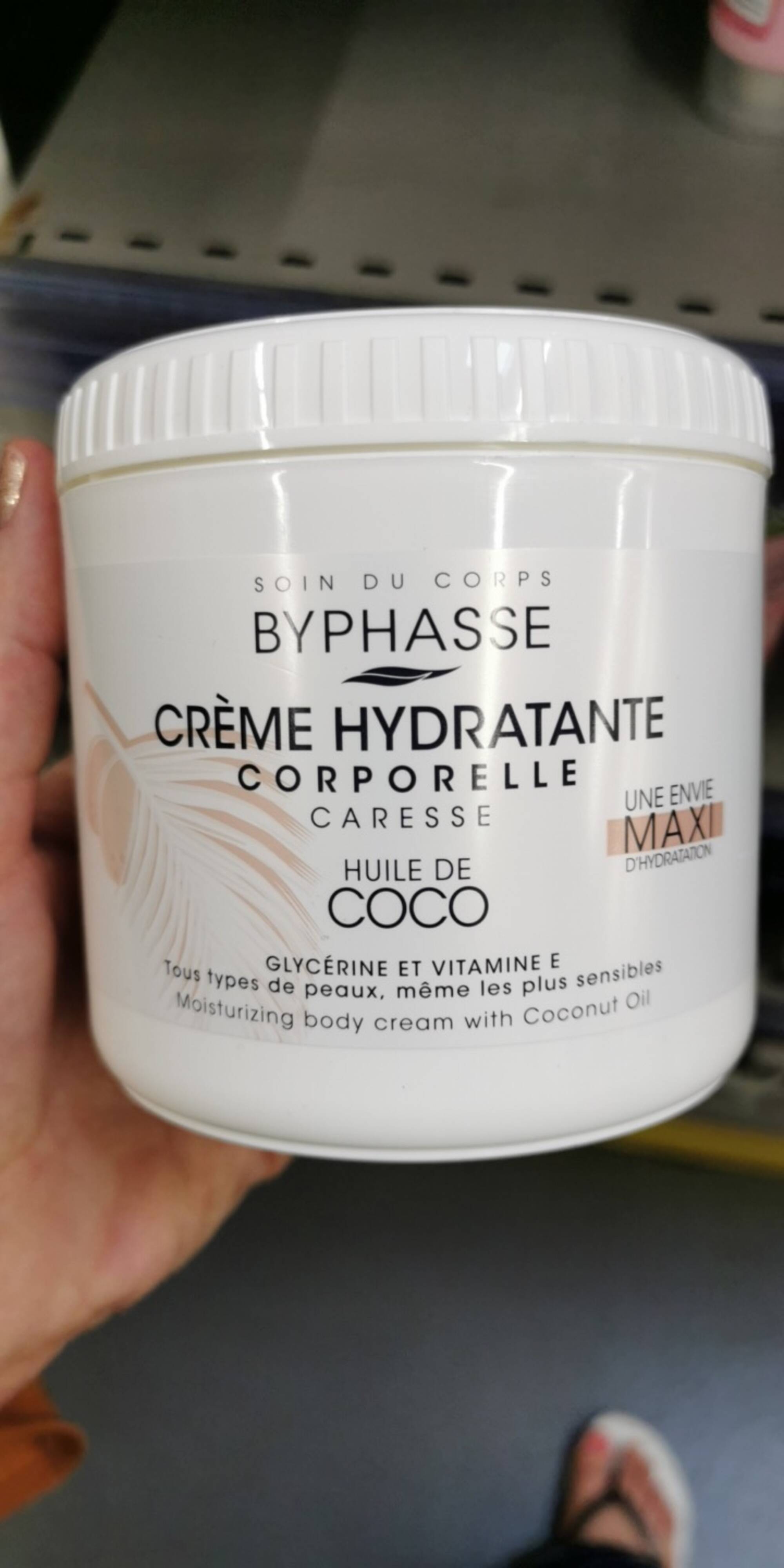 creme hydratante corporelle caresse 500ml huile de coco