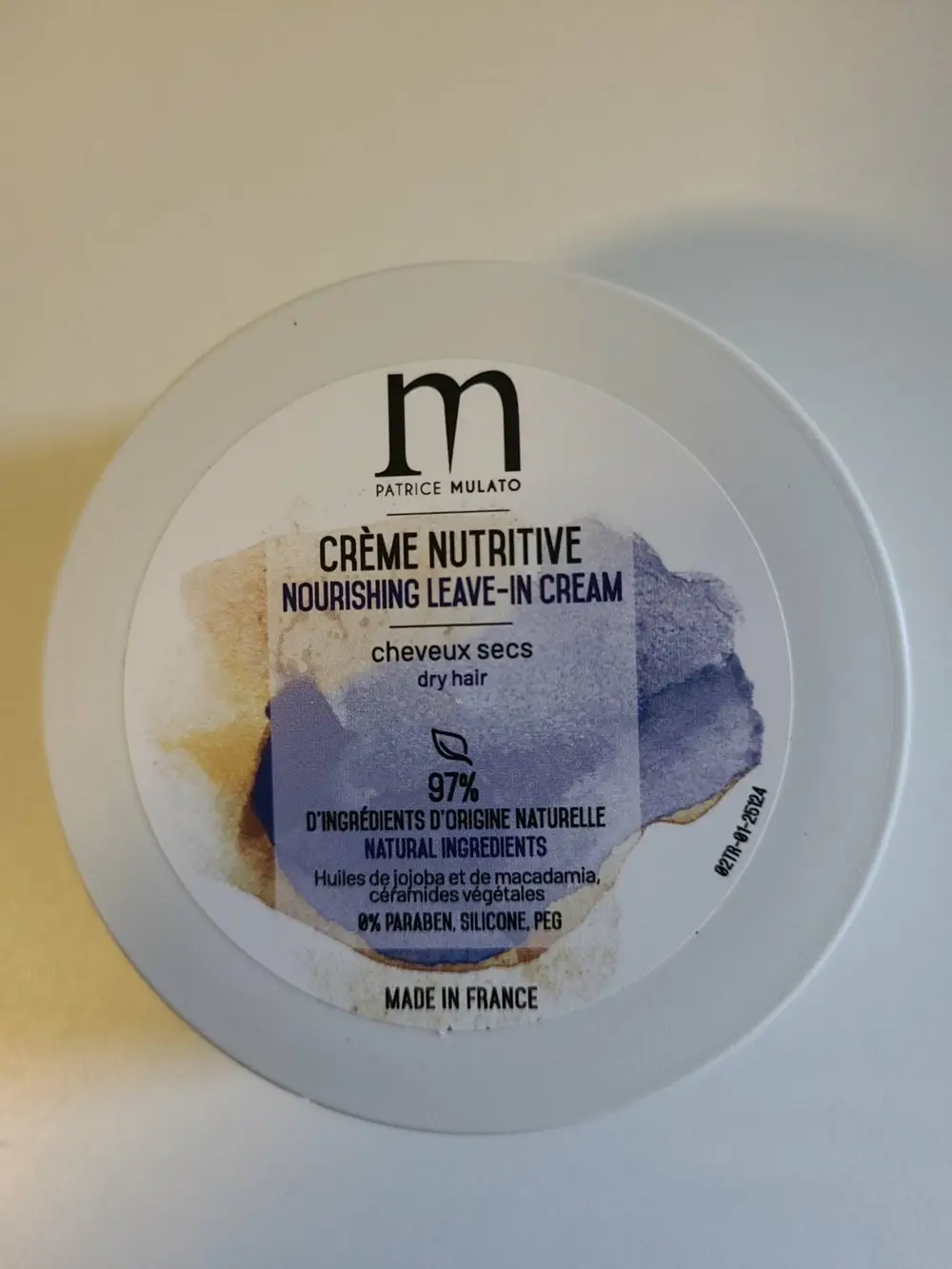 PATRICE MULATO - Crème nutritive pour cheveux secs