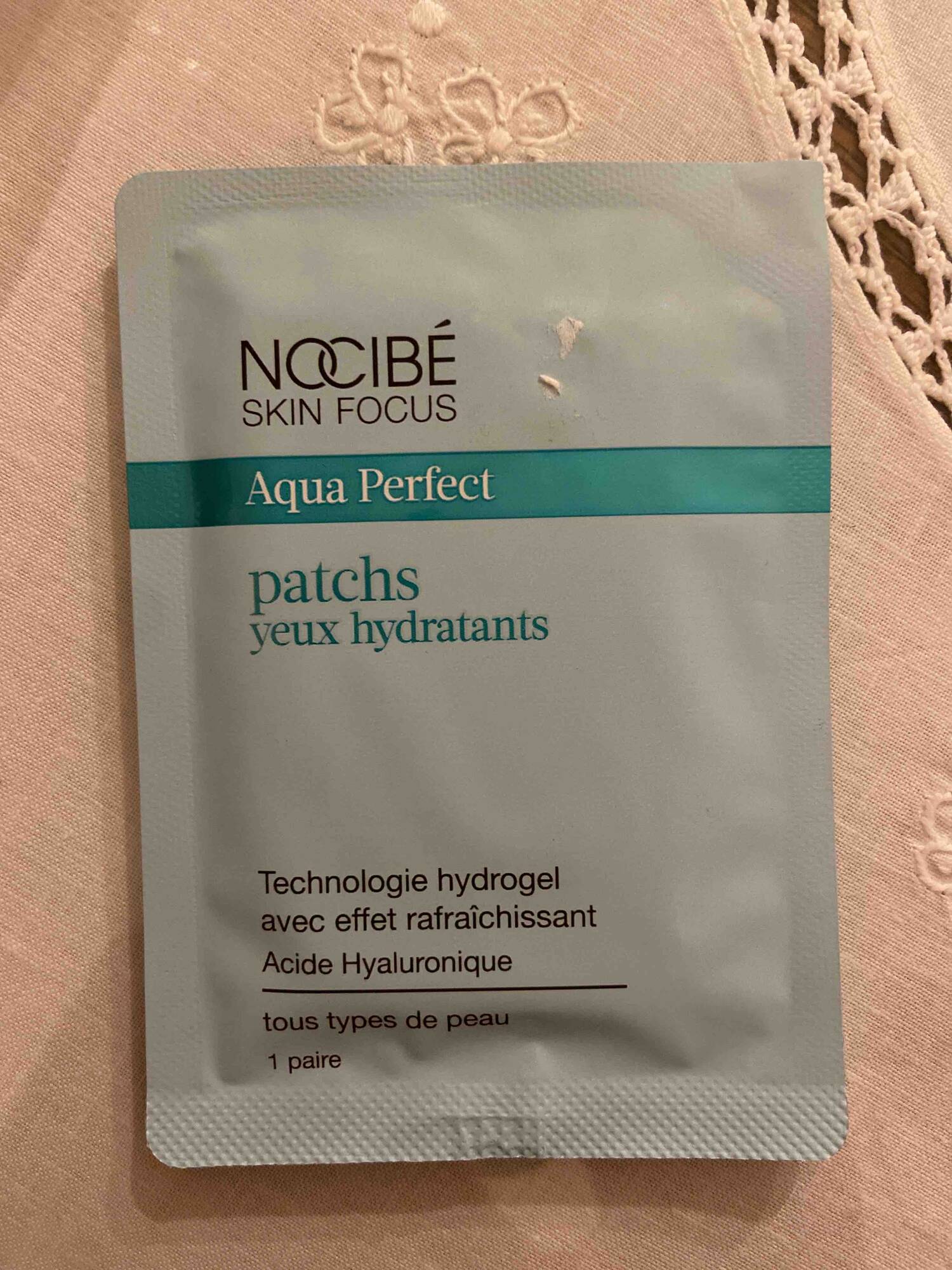 NOCIBÉ - Aqua perfect - Patchs yeux hydratants 