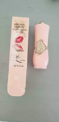 GOLD FOIL FLOWER - Color changing lipstick