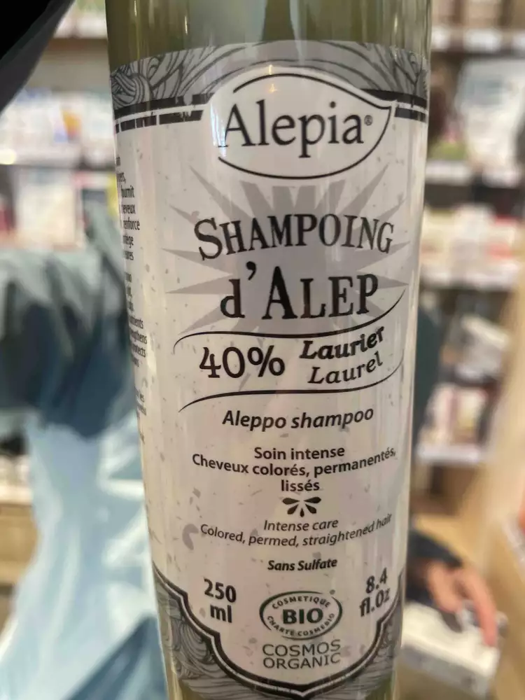 ALEPIA - Shampooing d'alep 40% laurier