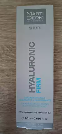 MARTIDERM - Shots - Hyaluronic firm