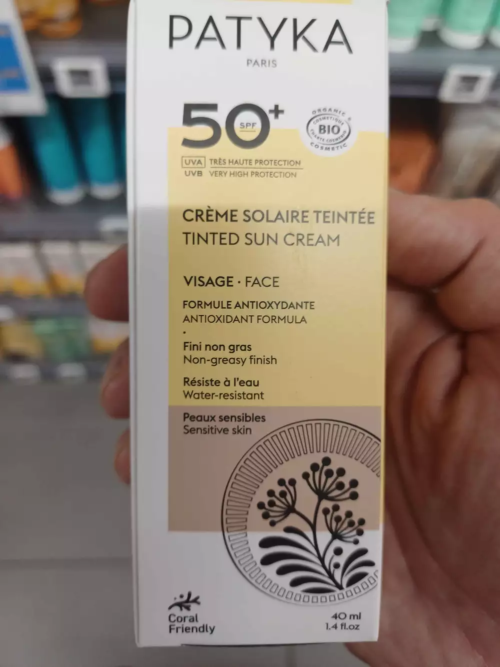 PATYKA - Crème solaire teintée SPF 50+