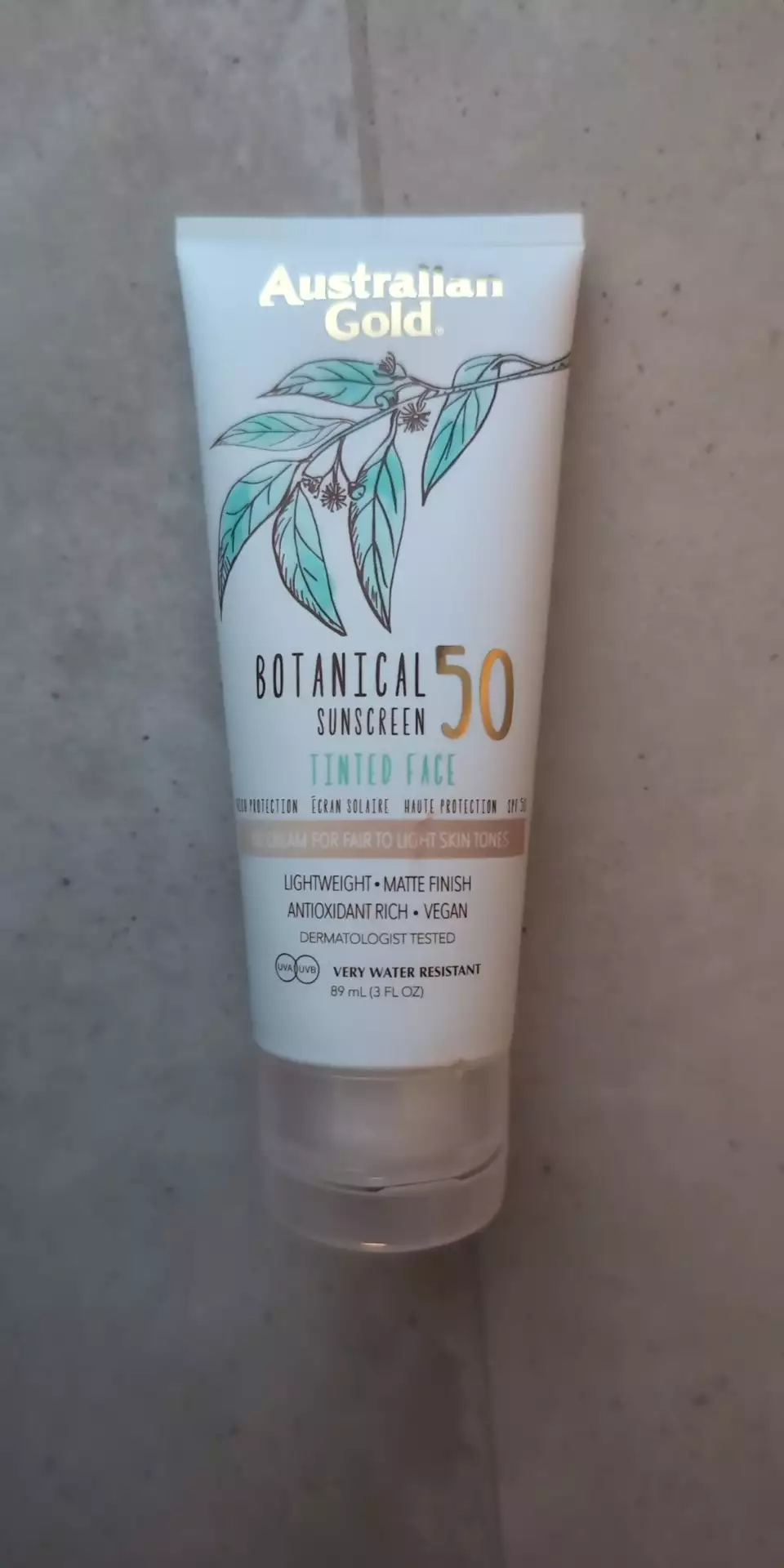 AUSTRALIAN GOLD - Botanical - Sunscreen tinted face 50