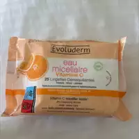 EVOLUDERM - Lingettes démaquillantes vitamine c