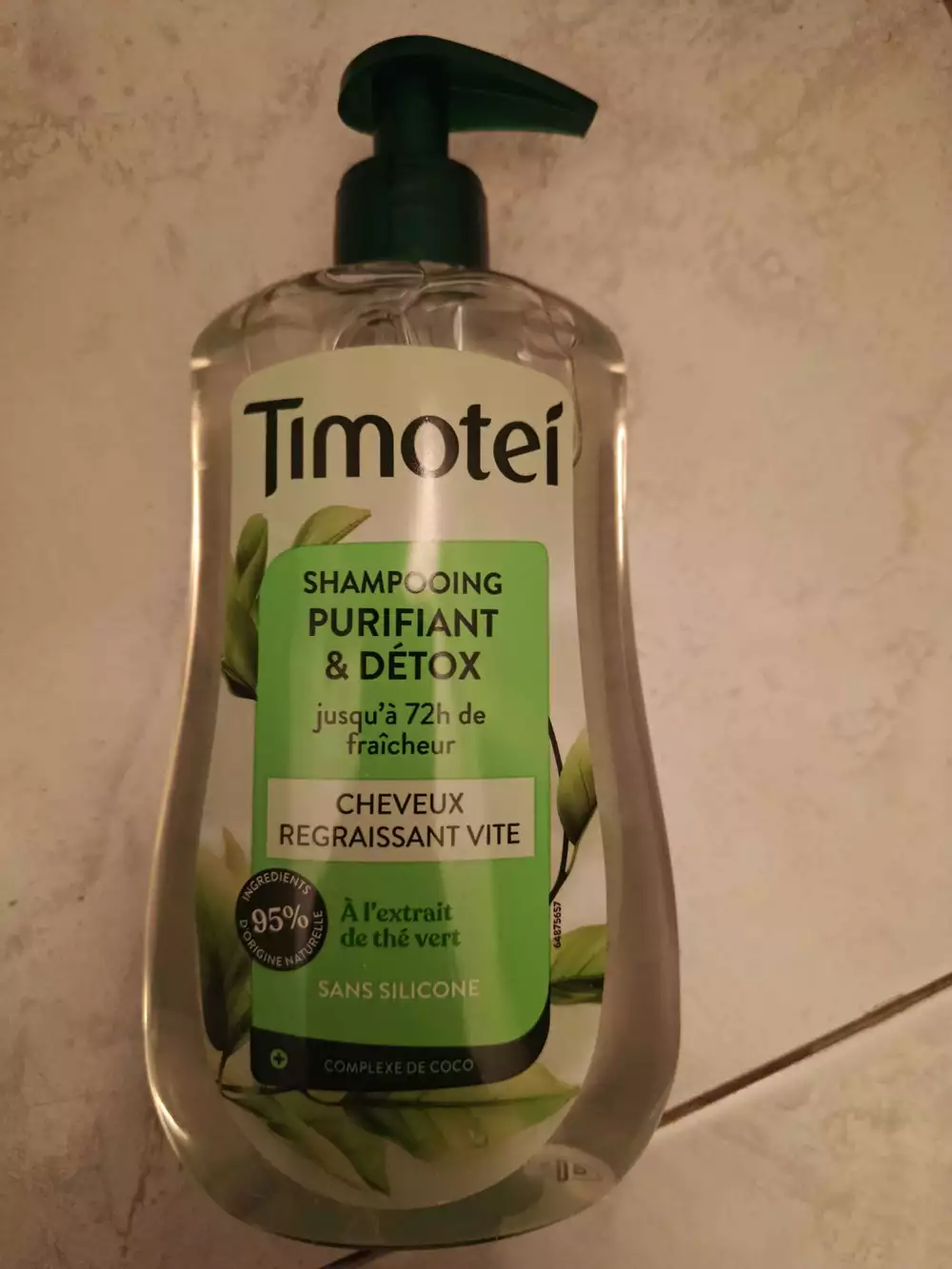 TIMOTEI - Shampooing purifiant et détox cheveux regraissant vite 