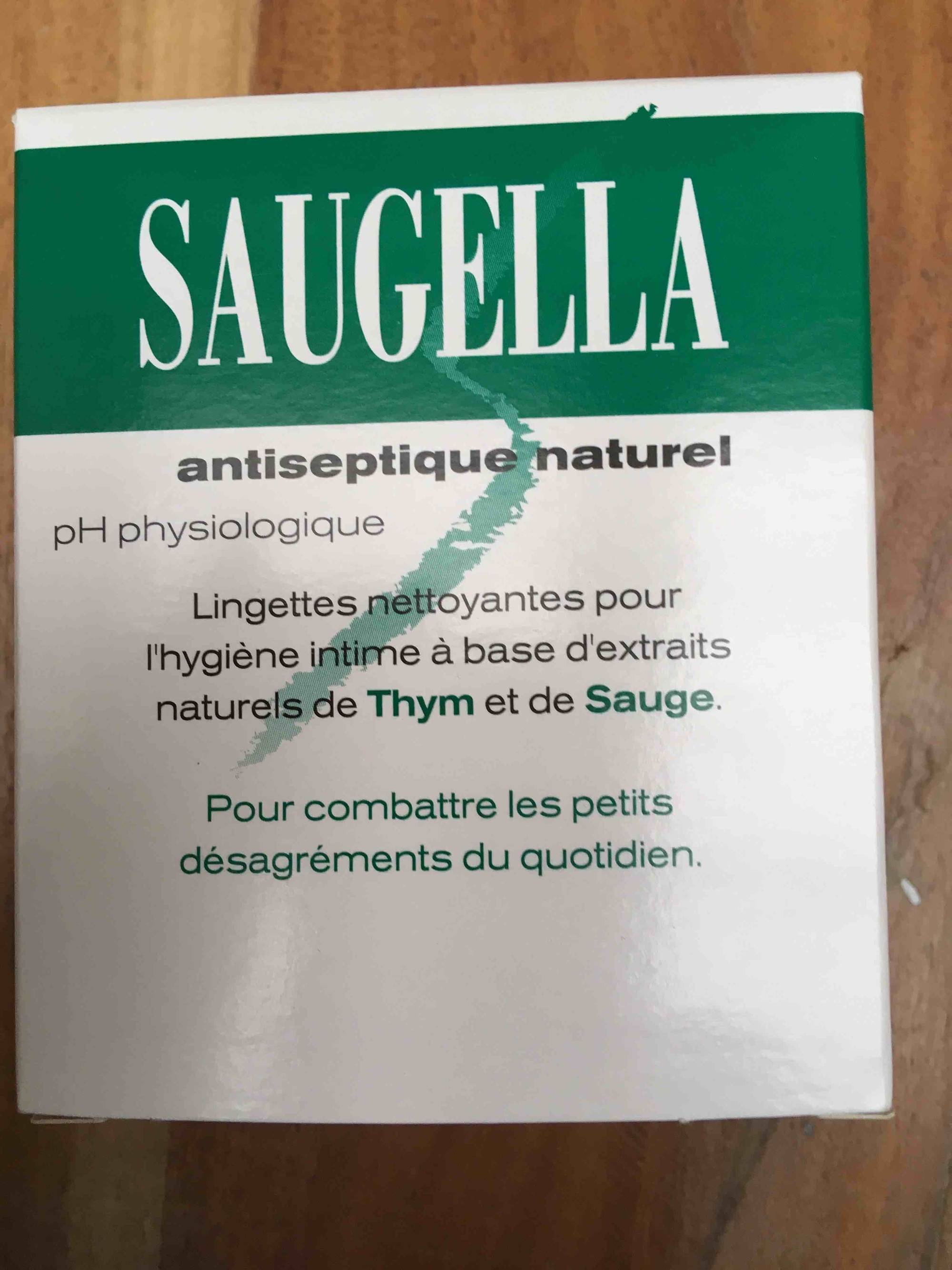 SAUGELLA - Antiseptique naturel Lingettes nettoyantes pour l'hygiène intime