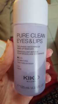 KIKO - Pure clean eyes & lips - Démaquillant biphasé pour maquillage waterproof