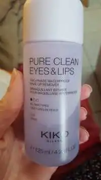 KIKO - Pure clean eyes & lips - Démaquillant biphasé pour maquillage waterproof