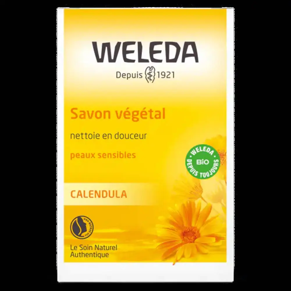 WELEDA - Savon végétal calendula peaux sensibles