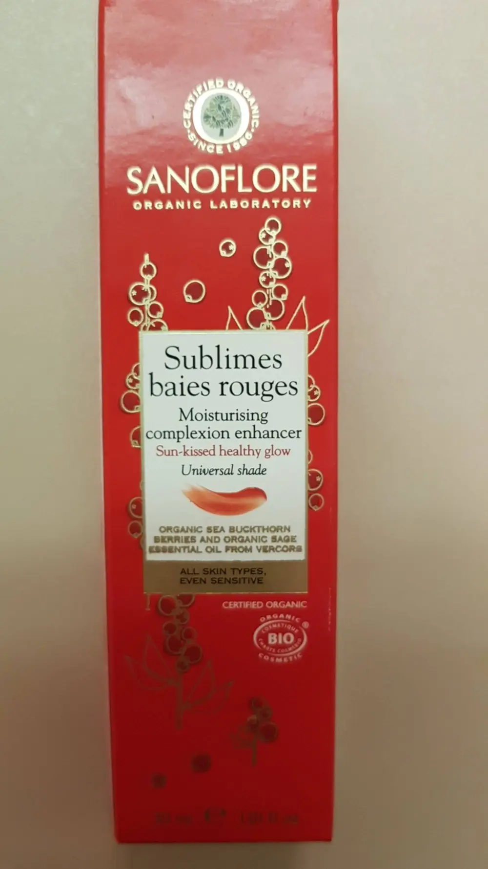 SANOFLORE - Sublimes baies rouges - Soin hydratant