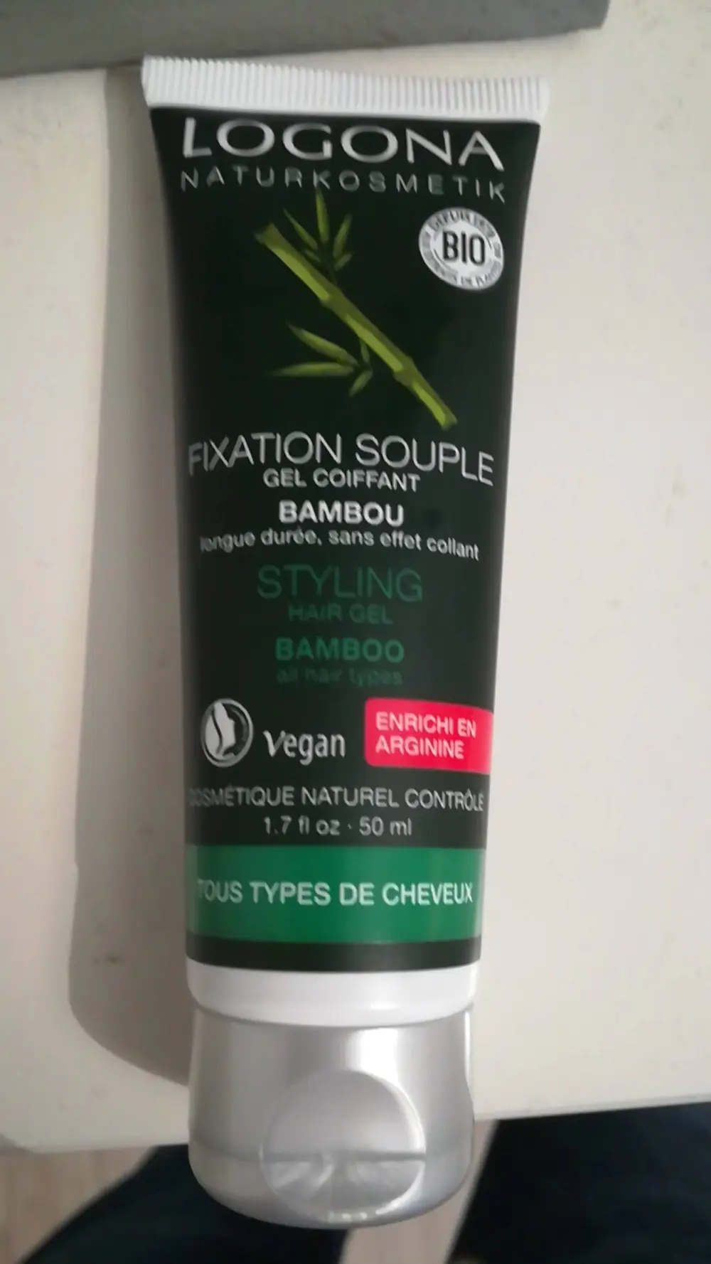 LOGONA - Naturkosmetik - Fixation souple gel coiffant