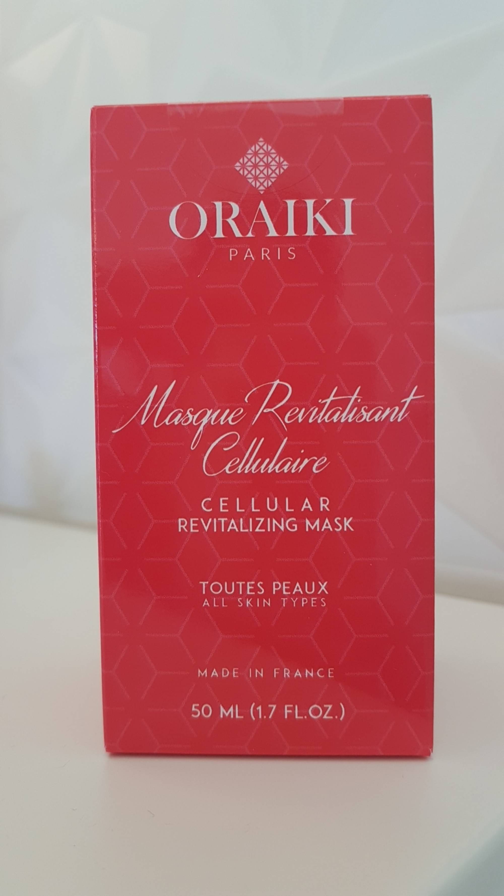 ORAIKI - Masque revitalisant cellulaire