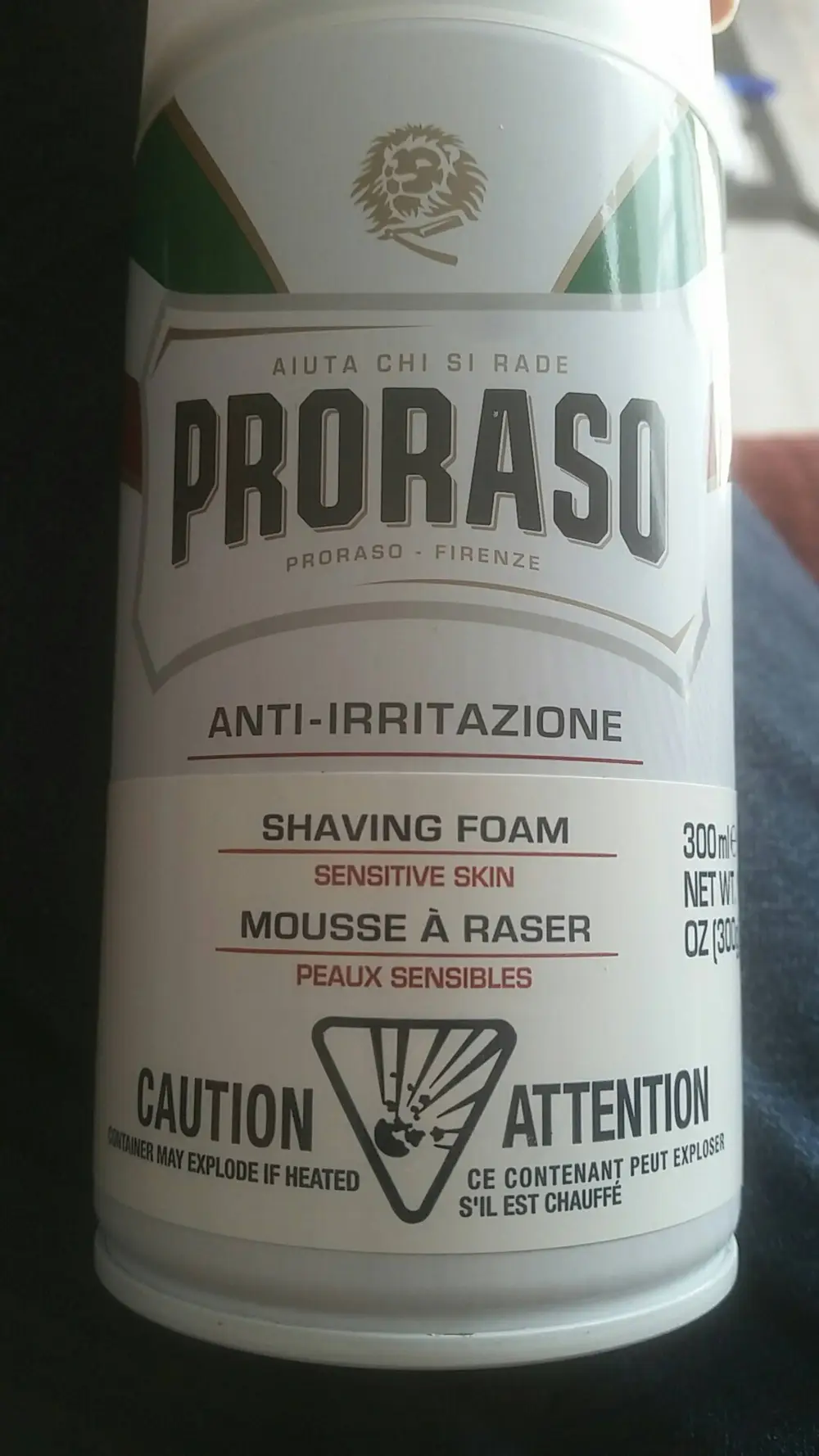 PRORASO - Mousse à raser peaux sensibles