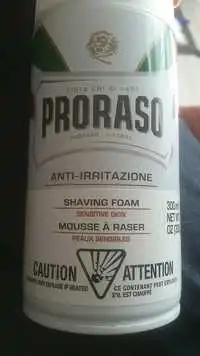 PRORASO - Mousse à raser peaux sensibles