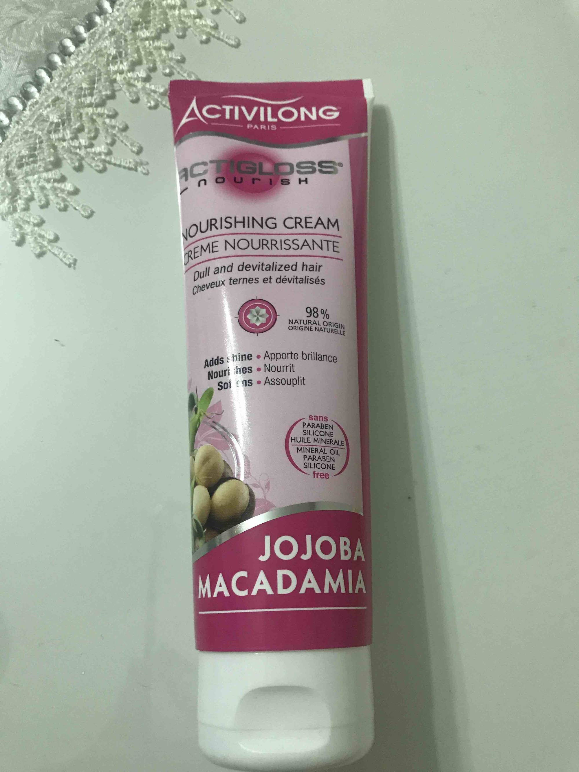 ACTIVILONG - Actigloss nourish  - Crème nourrissante Jojoba Macadamia