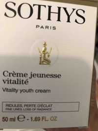 SOTHYS - Crème jeunesse vitalité