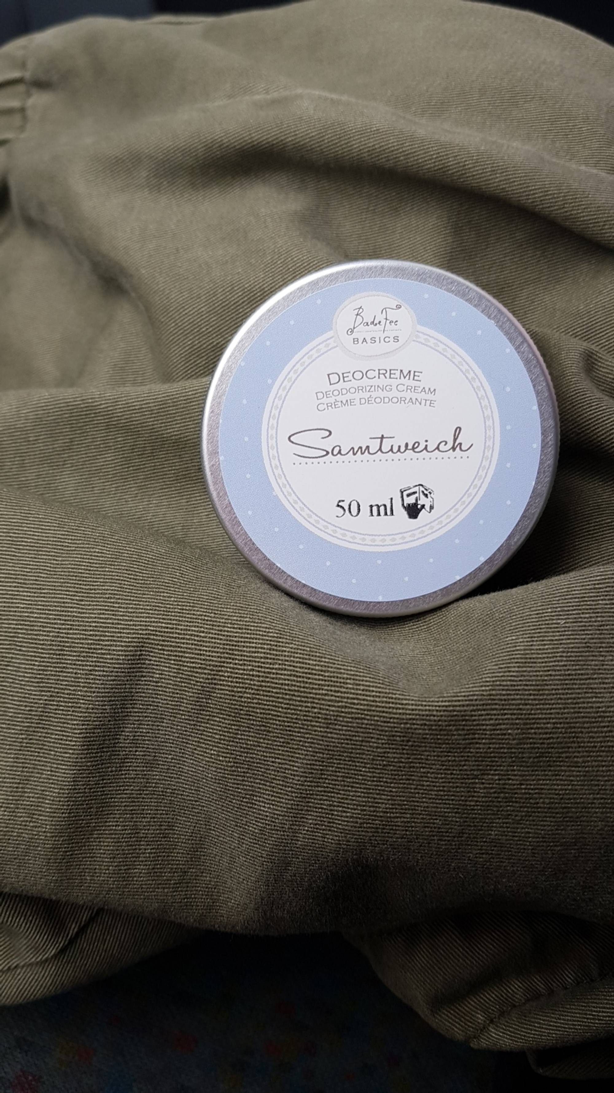 BADEFEE - Samtweich - Crème déodorante