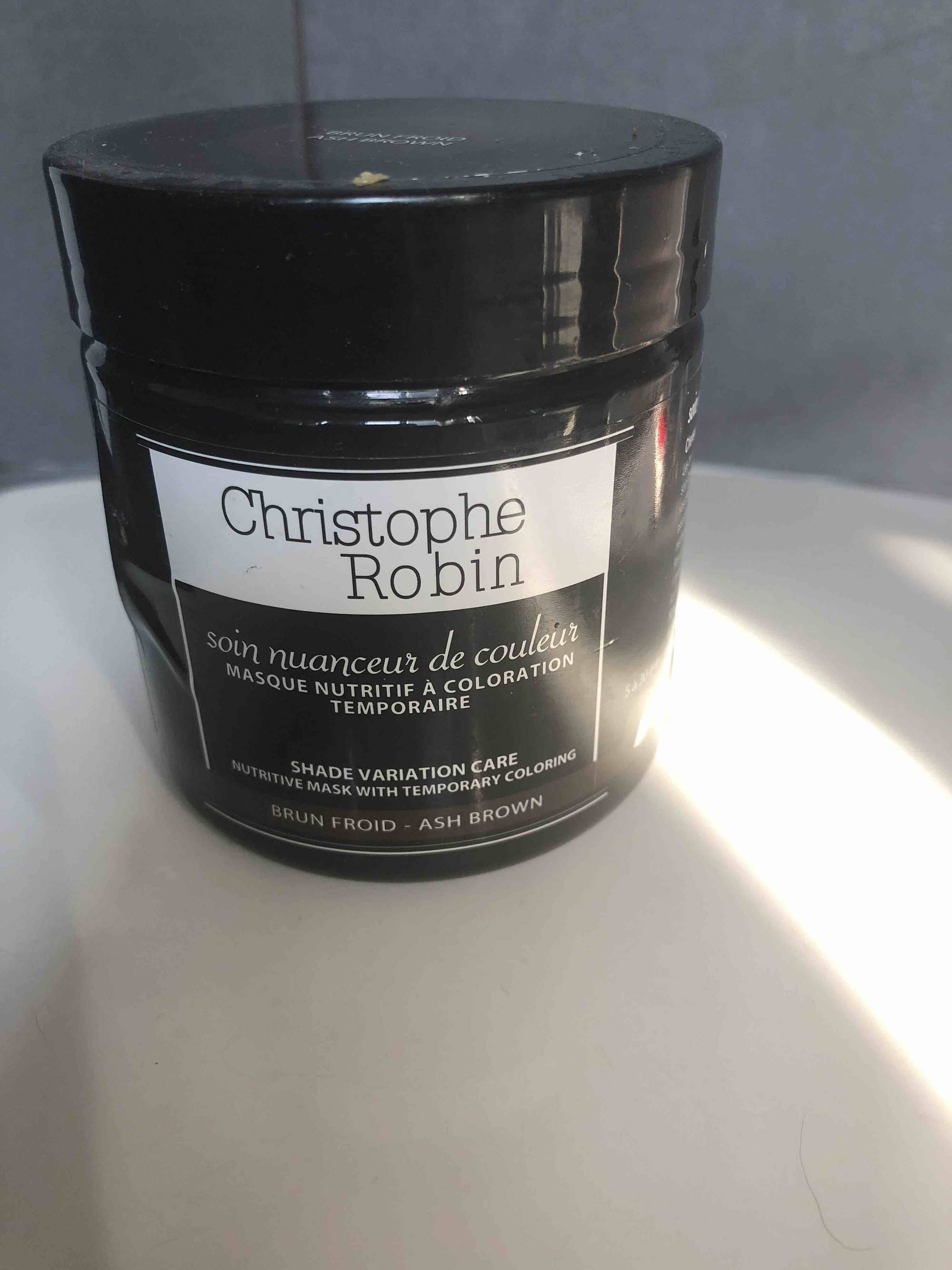 CHRISTOPHE ROBIN - Soin nuanceur de couleur - Masque nutritif à coloration temporaire brun froid