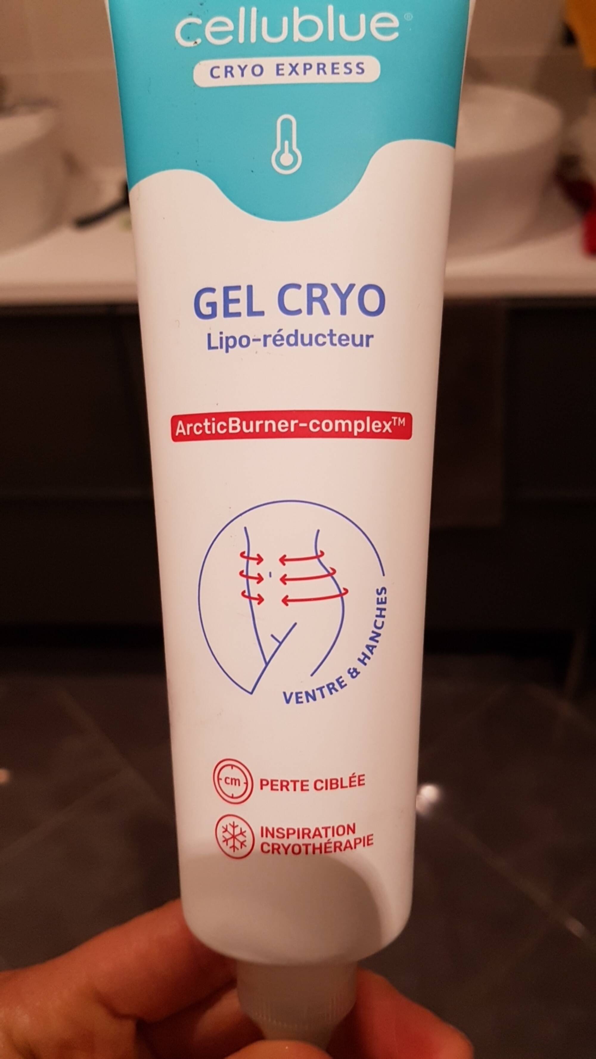 CELLUBLUE - Gel cryo - Lipo-réducteur - Ventre & hanches