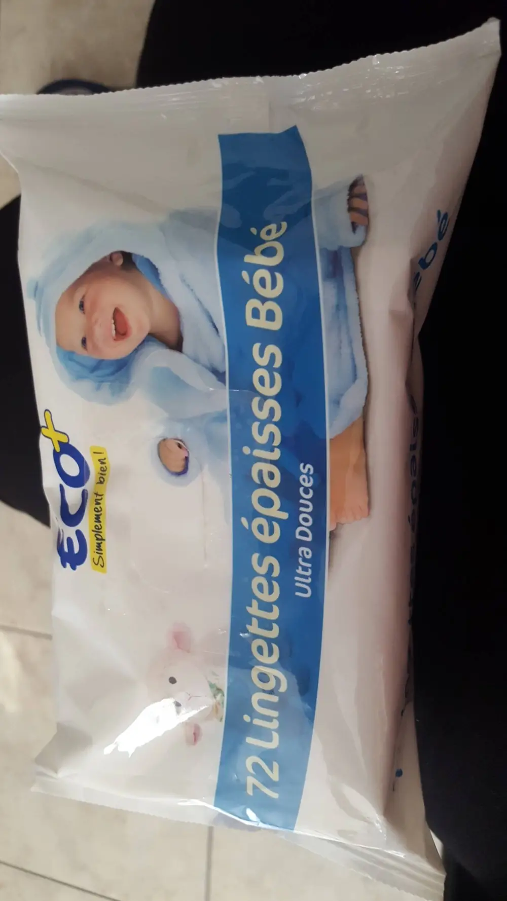 ECO+ - 72 Lingettes épaisses bébé ultra douces