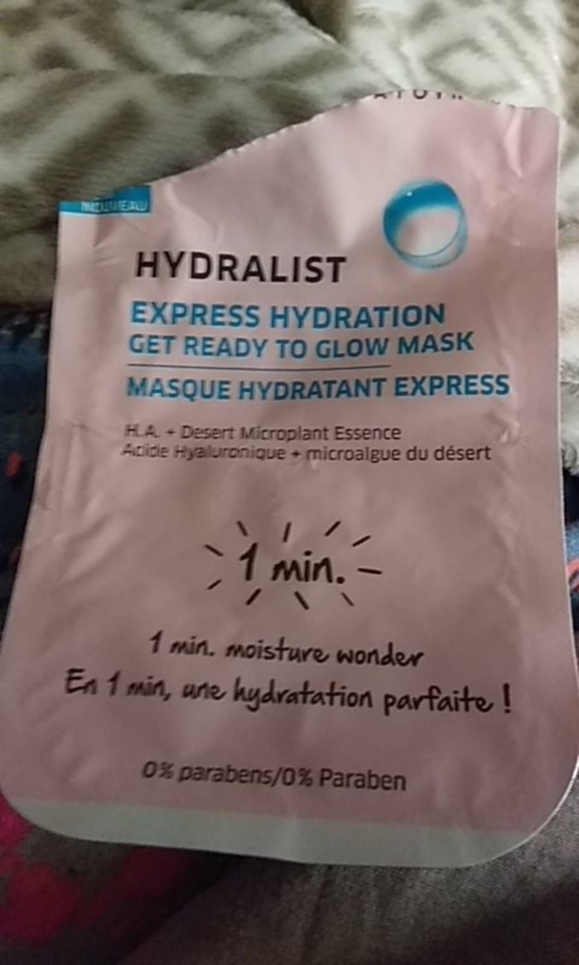 DIADERMINE - Hydralist - Masque hydratant express