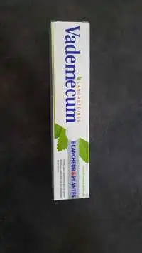 VADEMECUM - Blancheur & plantes - Dentifrice sauge & essence de menthe 