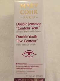 MARY COHR PARIS - Double jeunesse Contour des yeux - Crème multi-cellulaires
