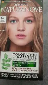 KÉRANOVE - Naturanove - Coloration permanente sans ammoniaque 8.0 blond lumineux