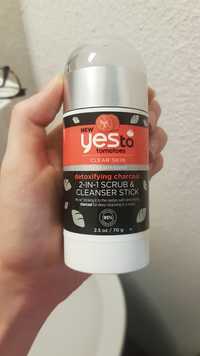 YES TO TOMATOES - Detoxifying charcoal - 2-in-1 scrub & Cleanser stick
