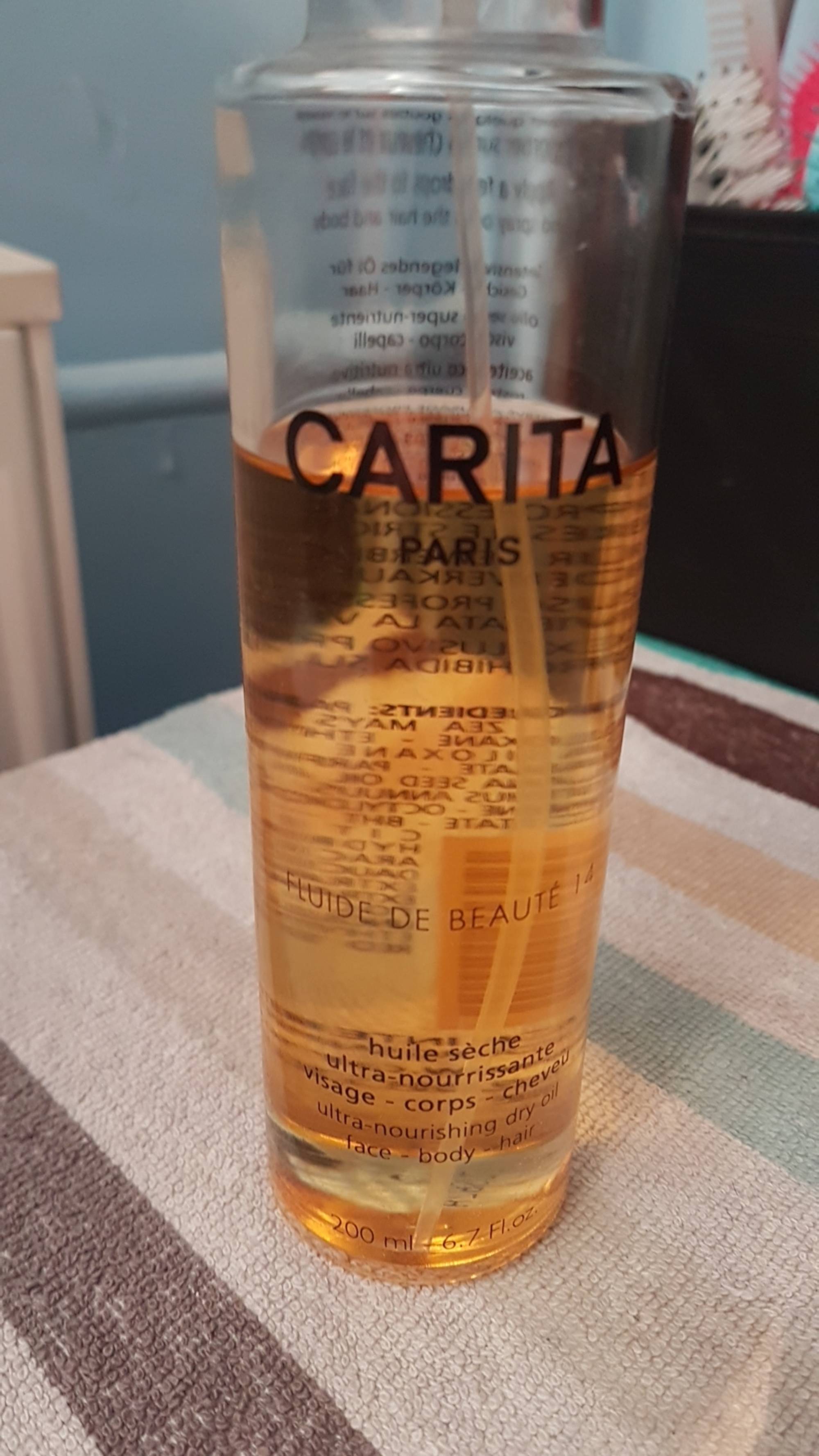 CARITA -  Fluide de beauté 14 - Huile sèche ultra-nourrissante