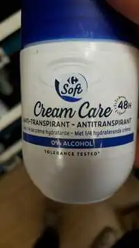 CARREFOUR - Soft Cream care - Anti-transpirant 48h