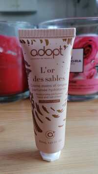 ADOPT' - L'or des sables - Crème mains et ongles parfumée hydratante