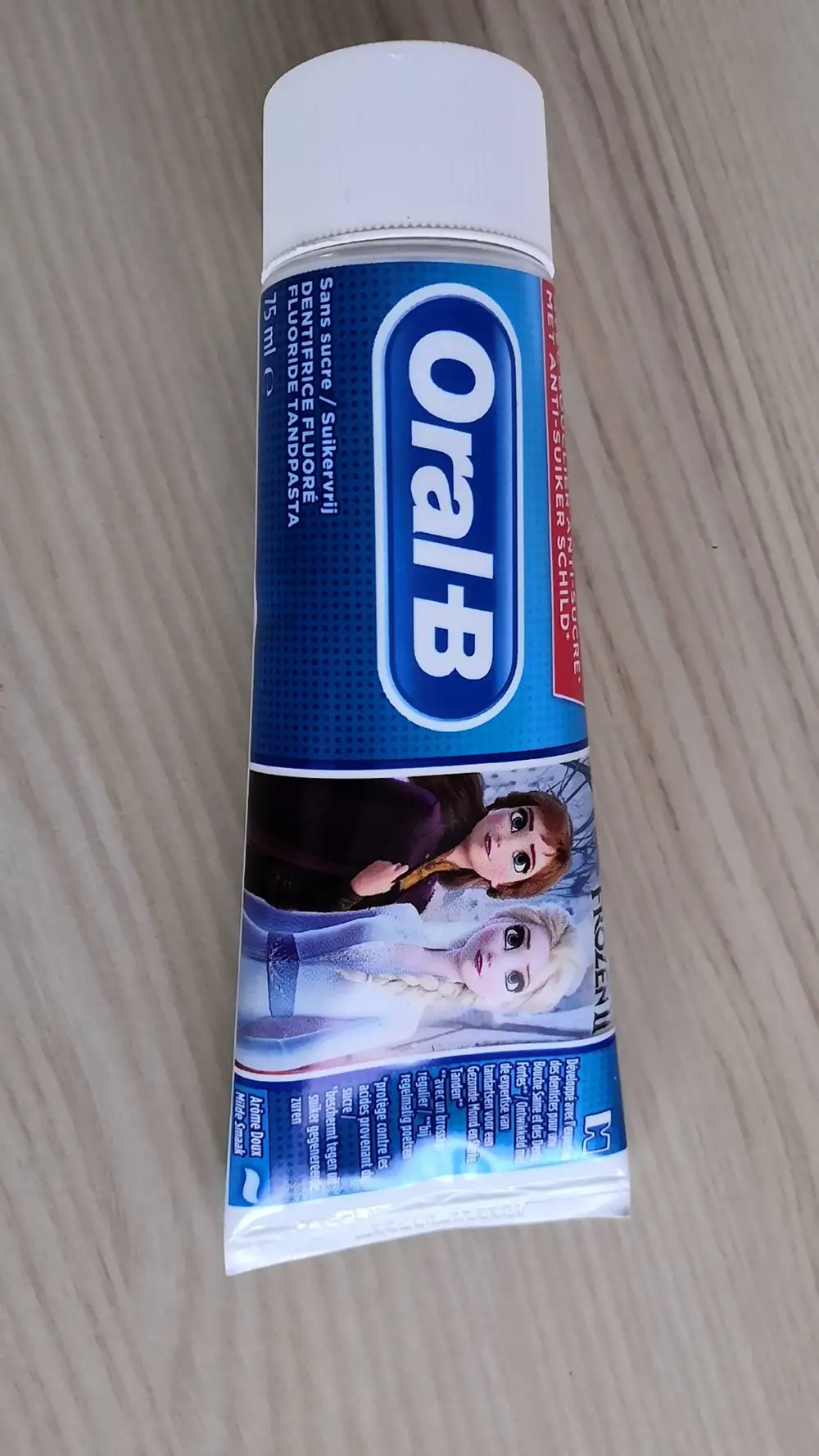 ORAL-B - Frozen II - Dentifrice fluoré sans sucre