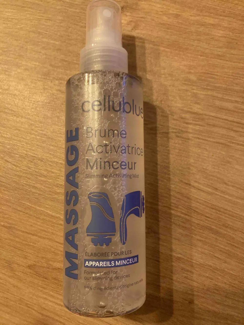 CELLUBLUE - Massage - Brume activatrice minceur