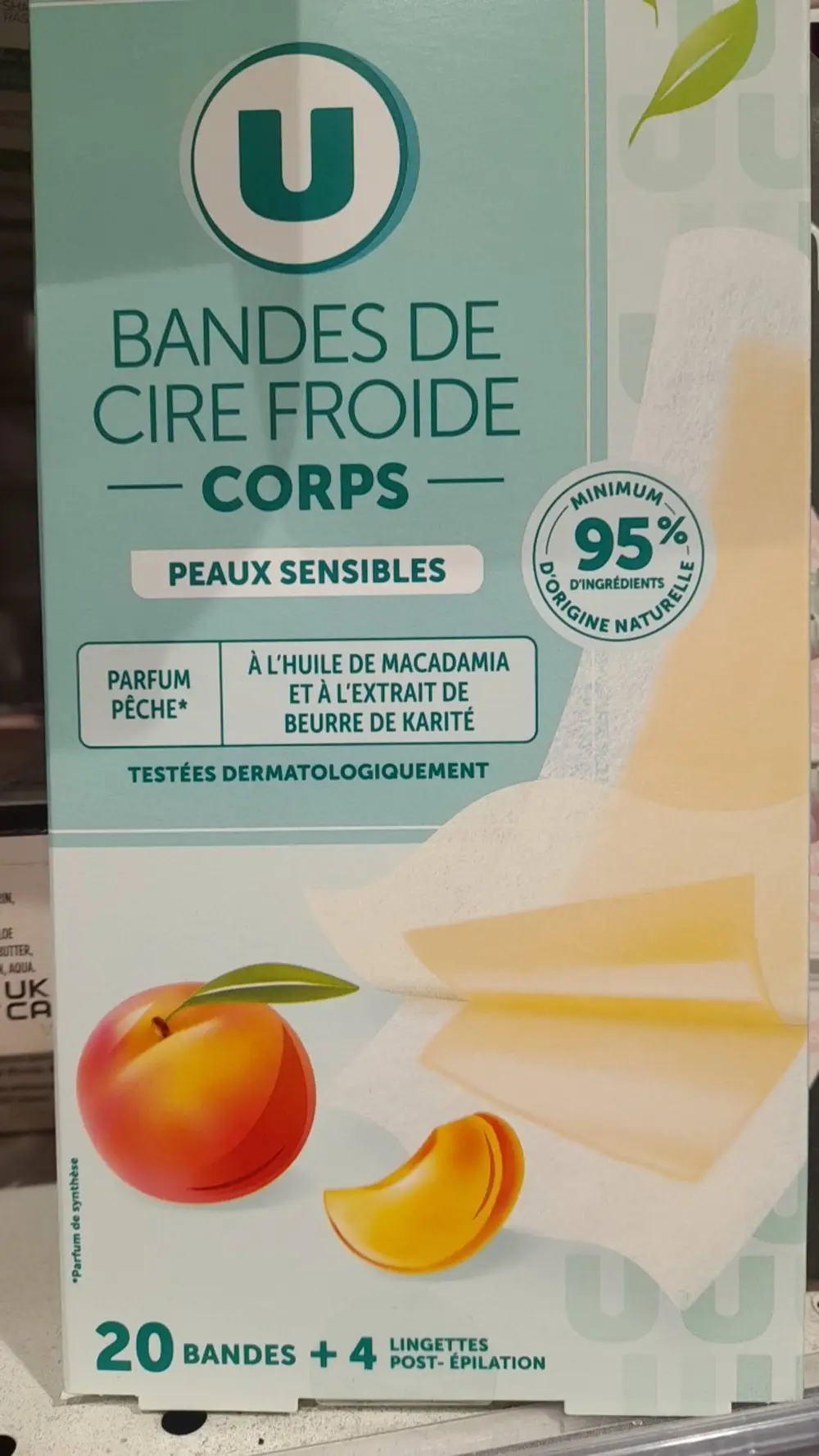 U - Bandes de cire froide corps 