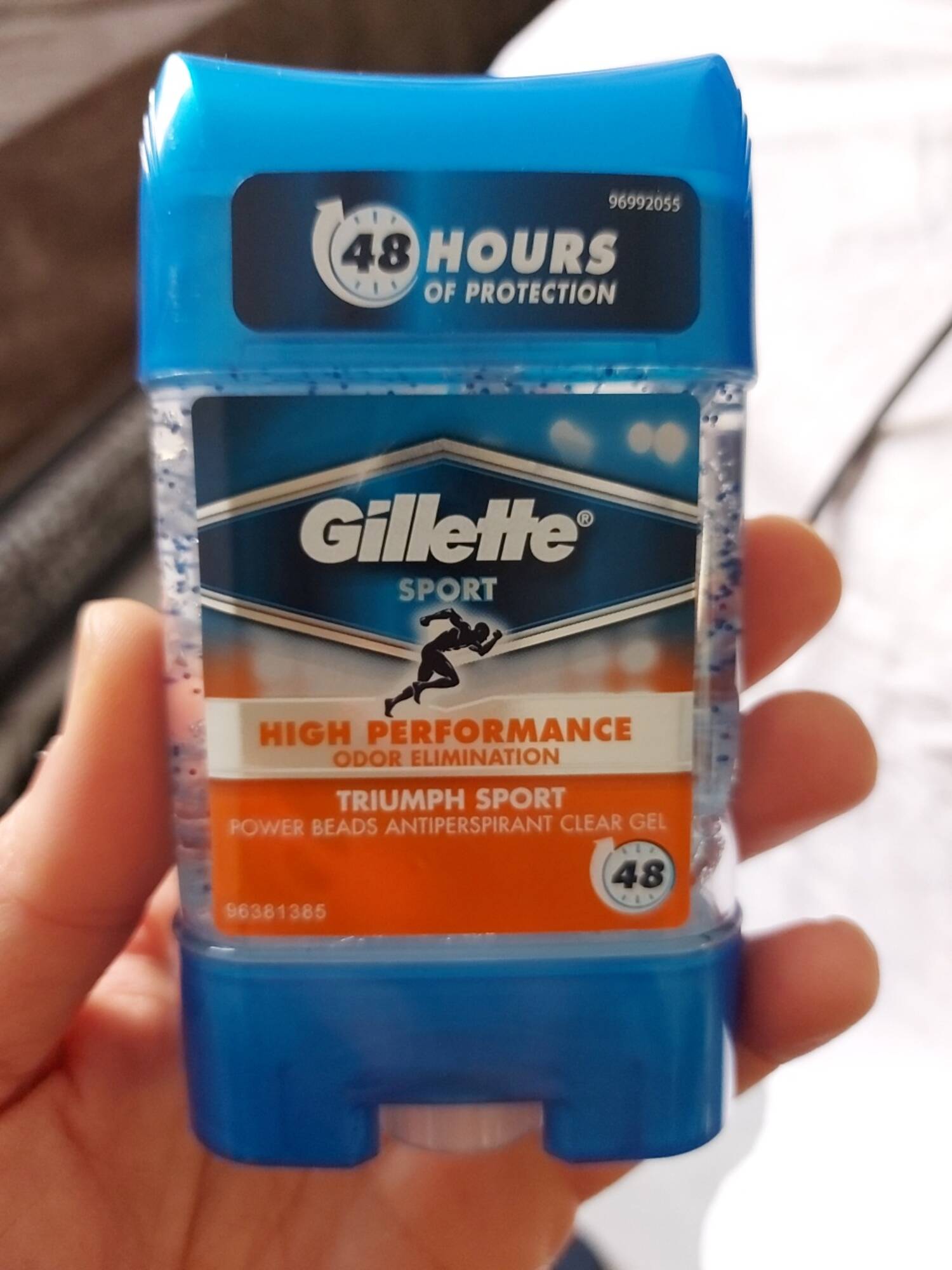 GILLETTE - Triumph sport - Power beads antiperspirant clear gel 48h