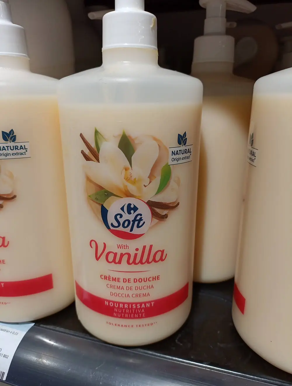 CARREFOUR - Crème de douche vanilla 