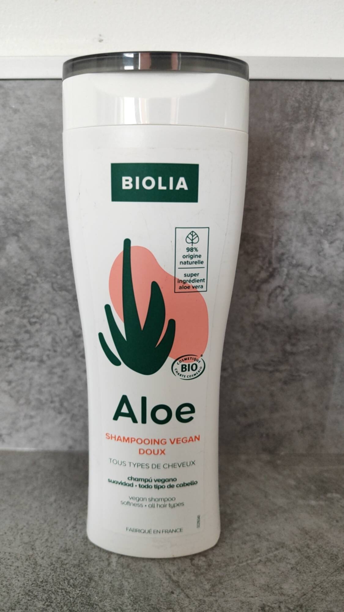 BIOLIA - Aloé - Shampooing vegan doux
