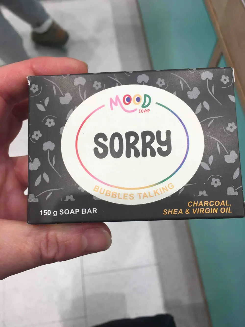 MOOD SOAP - Sorry - Soap bar charcoal shea & virgin oil